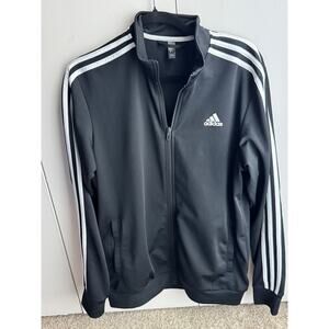 Adidas - Men's 3 Stripes Track Jacket - Black - Medium
